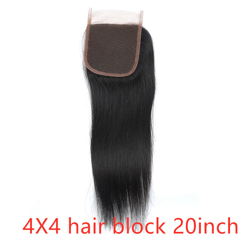Real human hair straight wave human hair curtain natural color wig hair extension Real human hair straight wave human hair curtain natural color wig hair extension